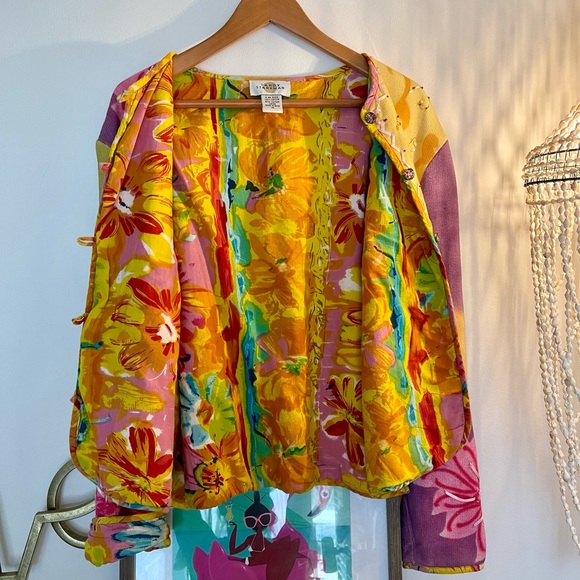 VTG Sandy Starkman Cardigan Sweater Sz Med - Picture 4 of 5